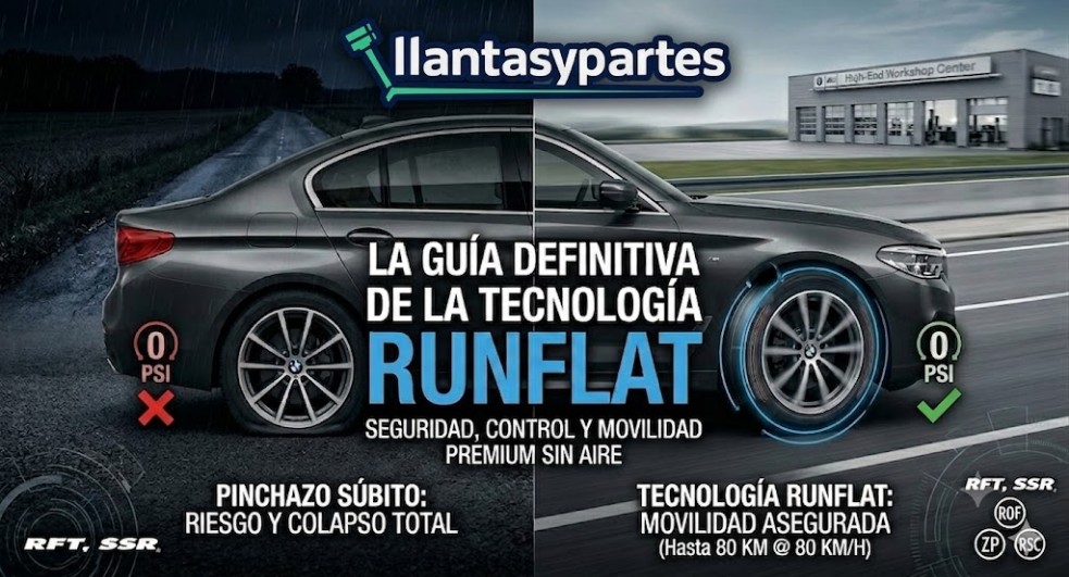 Todo lo que debes saber sobre las llantas Runflat (Guía Completa)