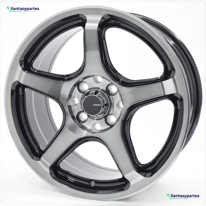 Velante Wheels Rin AS3 Negro con cara gris metalizada