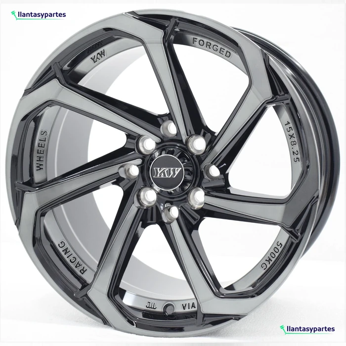 Velante Wheels Rin 5038 Negro con cara gris metalizada