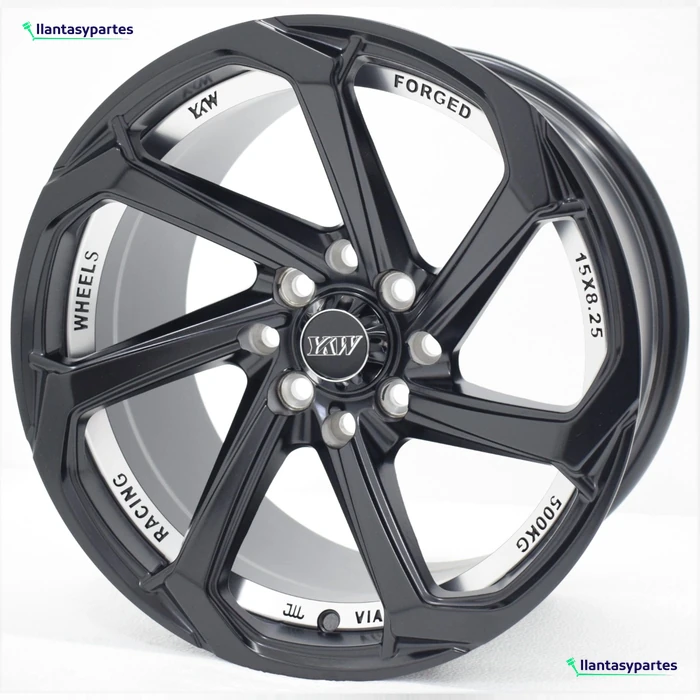 Velante Wheels Rin 5038 Negro con interior plateado