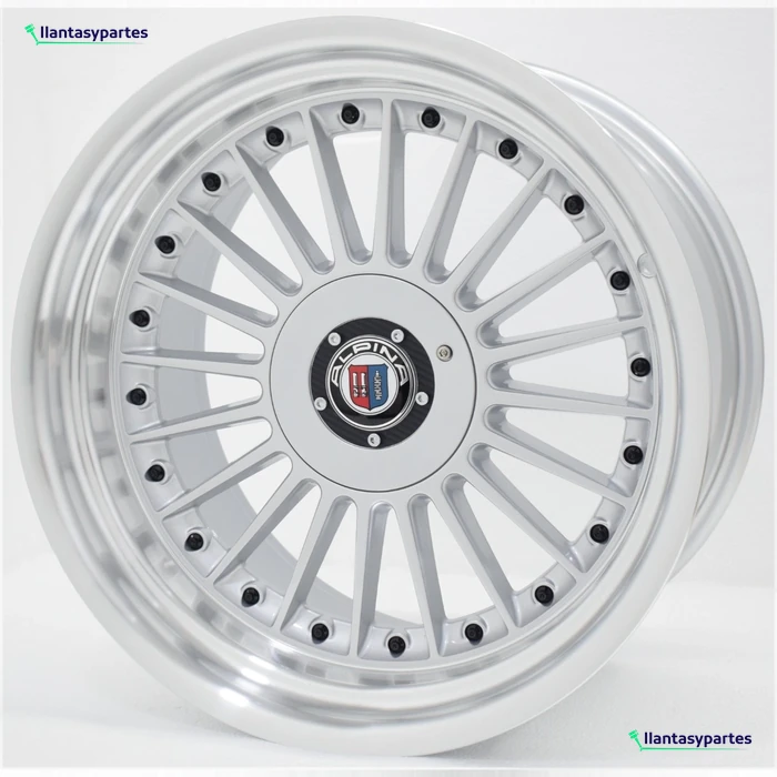Velante Wheels Rin 8670 Plateado con pestaña pulida y remaches negros