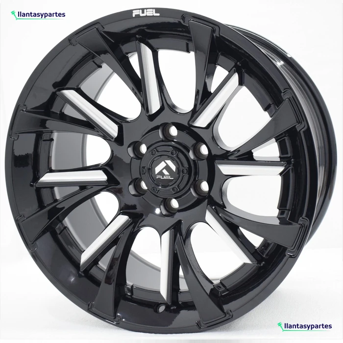 Velante Wheels Rin FF91 Negro con fresado plateado