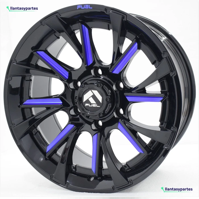 Velante Wheels Rin FF91 Negro con fresado azul