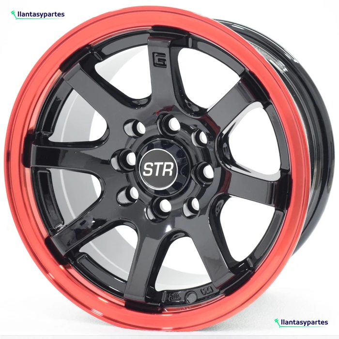 Velante Wheels Rin 826 Negro con pestaña roja
