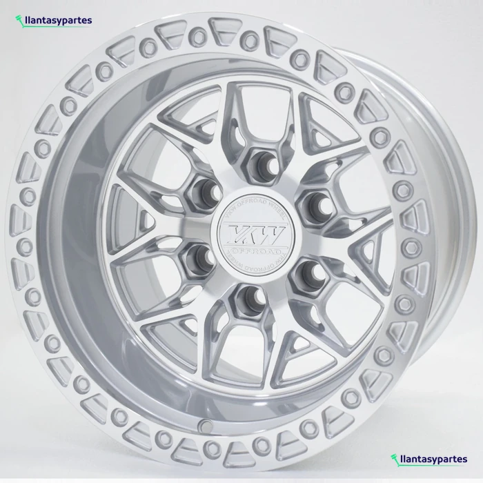 Velante Wheels Rin 5510 Plateado con cara y pestaña diamantadas
