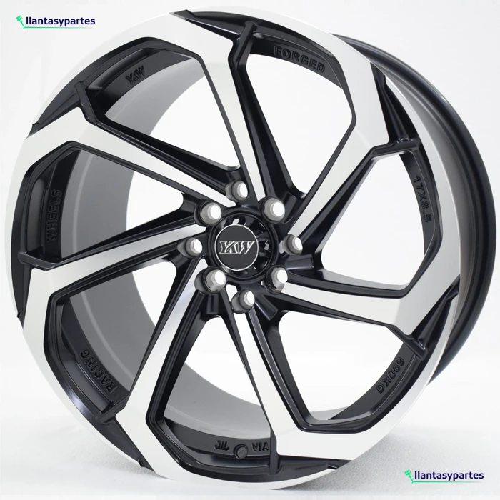Velante Wheels Rin 7038 Negro con cara diamantada