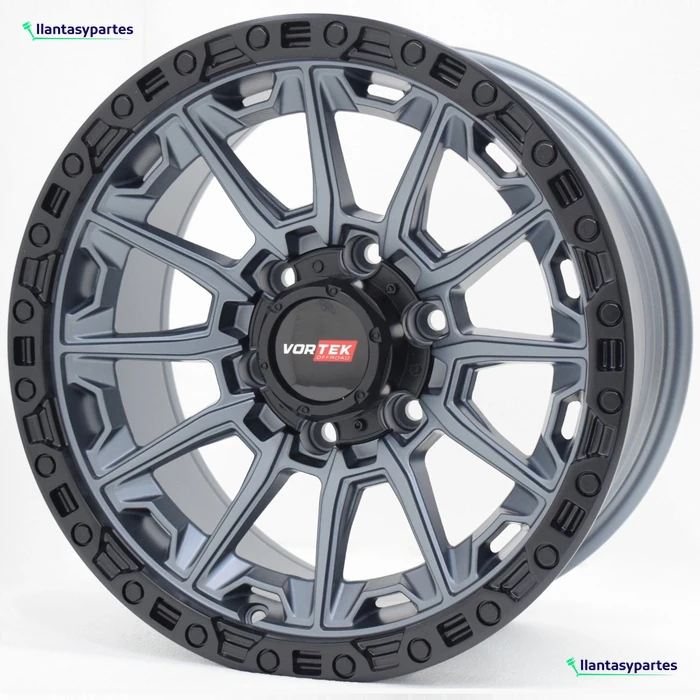 Velante Wheels Rin KF15 Gris oscuro metalizado con aro negro